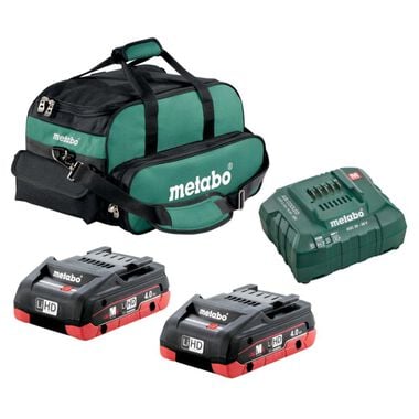 Metabo 2x 4.0Ah LiHD Ultra-M Compact Battery Starter Kit