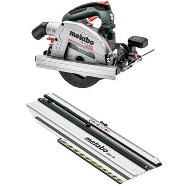 Metabo KS 18 LTX 66 BL Circular Saw, KFS 30 Cross Cutting Rail Bundle