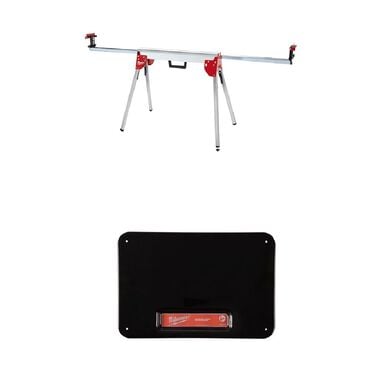 Milwaukee Folding Miter Saw Stand, Metal Miter Saw Stand Table Top Bundle