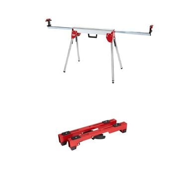 Milwaukee Folding Miter Saw Stand, Miter Saw Stand Mounting Brackets Bundle