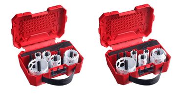 Milwaukee HOLE DOZER with Carbide Teeth Electrician &amp; Plumber Hole Saw Bundle 22pc