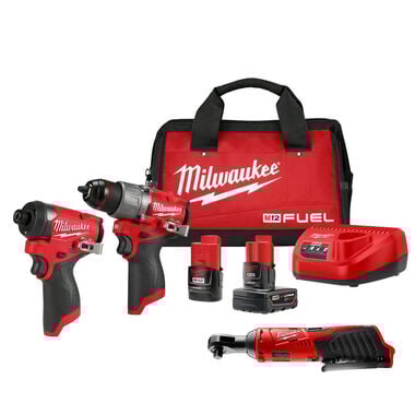 Milwaukee M12 3-Tool Combo Kit Bundle