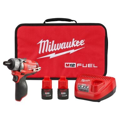 Milwaukee M12 FUEL 2SPD Screwdriver Kit