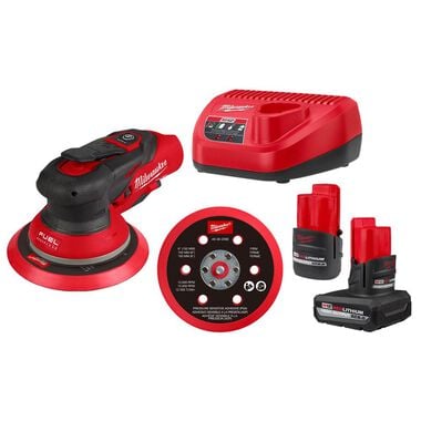 Milwaukee M12 FUEL 6&quot; Random Orbital Sander Kit (3/16&quot;)