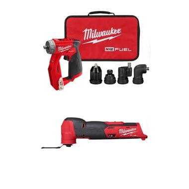 Milwaukee M12 FUEL Installation Drill/Driver, Oscillating Multi-Tool Bundle