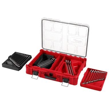 Milwaukee Metric &amp; SAE Combination Wrench Set with PACKOUT Organizer 30 Piece