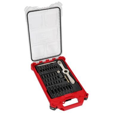 Milwaukee Metric Tap &amp; Die PACKOUT 38pc Set with Hex-LOK 2-in-1 Handle