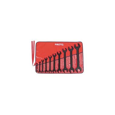 Proto 10 Piece Black Oxide Open-End Wrench Set