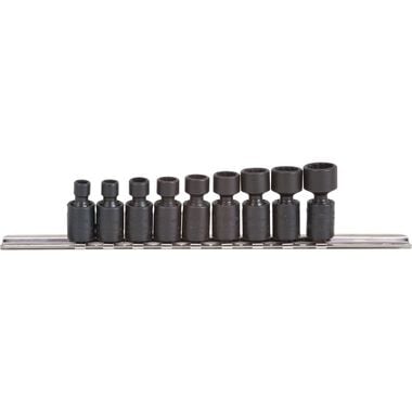 Proto 1/4in Drive 12pt Metric Universal Socket Set 9pc
