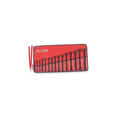Proto 15 Piece Metric Combination Wrench Set-12 Point