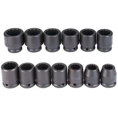 Proto 3/4in Drive 12pt Impact Socket Set 13pc