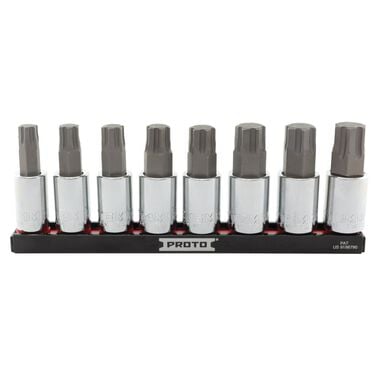 Proto 8 Piece 1/2 Drive HEX Socket Set Metric