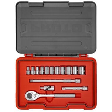 Proto Socket Set 1/2 DR 15pc SAE 6pt