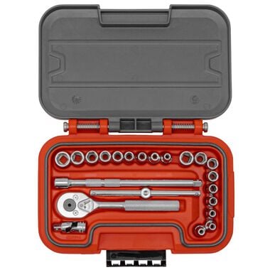 Proto Socket Set 1/4 DR 22pc SAE &amp; MM 6pt