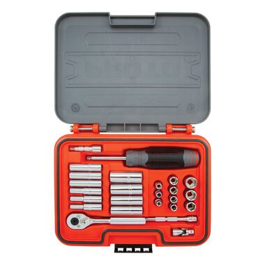 Proto Socket Set 1/4 DR SAE 6pt 25pc