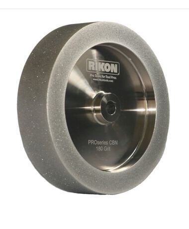 RIKON PRO CBN 8 Inch x 1.5 Inch x 1 Inch Square Edge 80 Grit Sharpening Wheel, 5/8 Inch Arbor