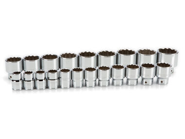 Tekton 3/4 Inch Drive 12-Point Socket Set, 21-Piece (3/4-2 Inch)