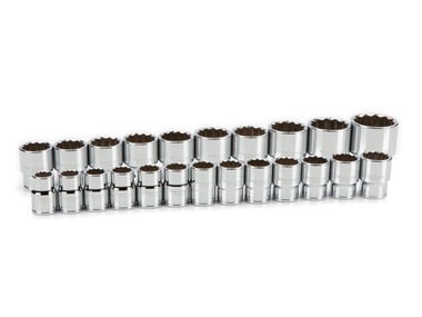 Tekton 3/4 Inch Drive 12-Point Socket Set, 23-Piece (19-50 mm)