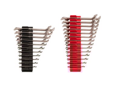 Tekton Angle Head Open End Wrench Set, 25 Piece, (1/4-3/4 Inch, 6-19 mm)