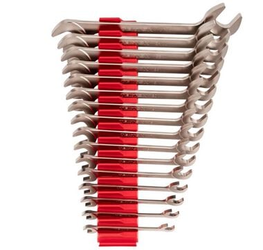 Tekton Angle Head Open End Wrench Set, Modular Organizers, (10-27 mm)