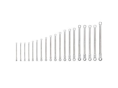 Tekton Fixed/Flex Head Ratcheting Box End Wrench Set, 19 Piece (6-24 mm)