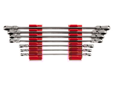 Tekton Flex Head Ratcheting Box End Wrench Set, 7 Piece (6-19 mm)