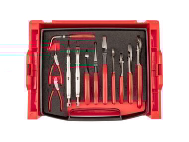 Tekton Gripping and Cutting Pliers Set with Drawer and Rack 12 Piece