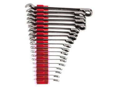 Tekton Ratcheting Combination Wrench Set, Organizers, (6-24 mm)
