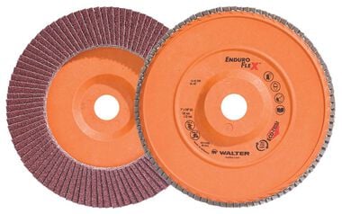 Walter 7 Inch Enduro Flex Flap Disc, 40 Grit, 7/8 Inch Arbor, 10 Pack