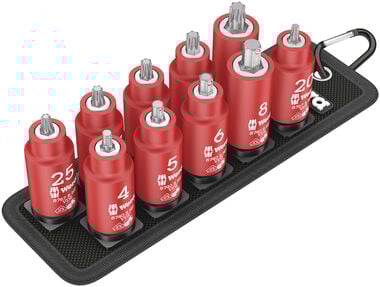 Wera Tools 11pc Belt B VDE 1 Zyklop Bit Torx/Hexagonal Socket Set