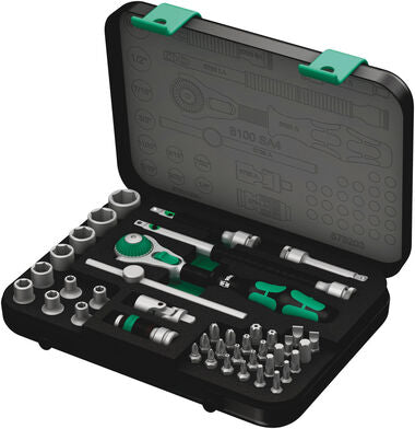 Wera Tools 42pc 1/4in Drive 8100 SA 4 Zyklop Speed Ratchet Set