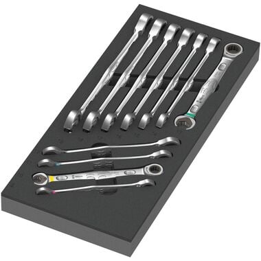 Wera Tools 6000 Joker Combination Wrench Set 1 with 9730 Foam Insert  11pc