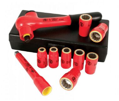 Wiha Insulated 3/8in Drive Socket Set 10pc